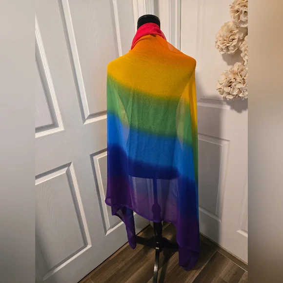 Queen of Sparkles Black Tee with Rainbow Accents - Picture 7 of 9